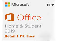 Maison et étudiant activés en ligne PC Retail Key License FPP de Microsoft Office 2019
